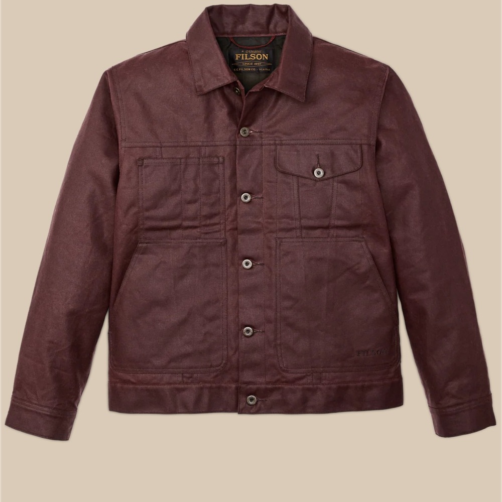 Filson tin cloth short lined cruiser New Medium - Picture 3 of 5